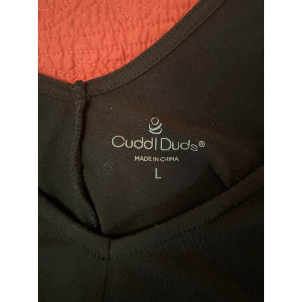 Cuddl Duds black sleeveless knit maxi dress with ruffled hem - Picture 7 of 8